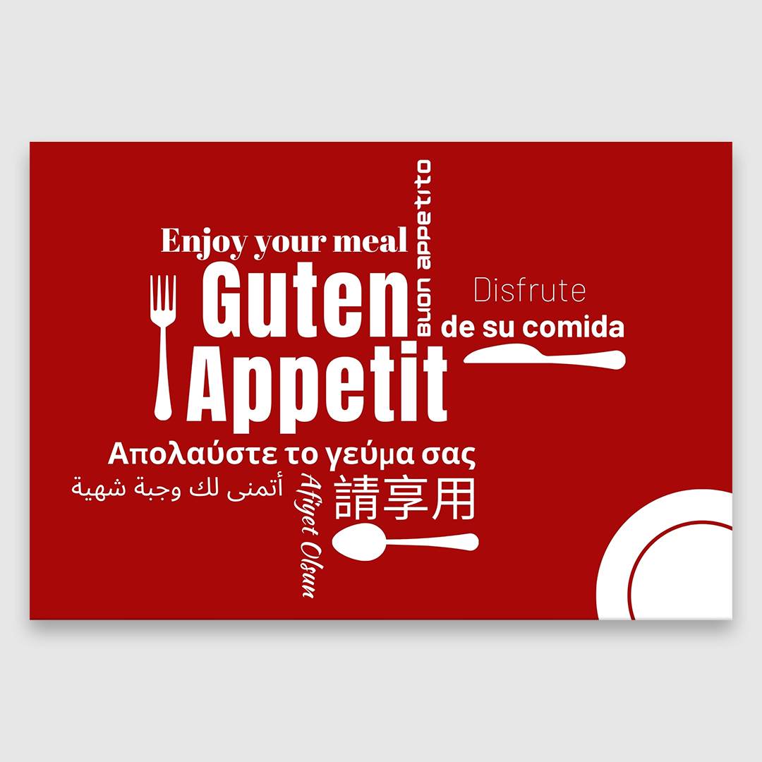 Tischset Tabletteinleger Guten Appetit GN11-rot-5.image