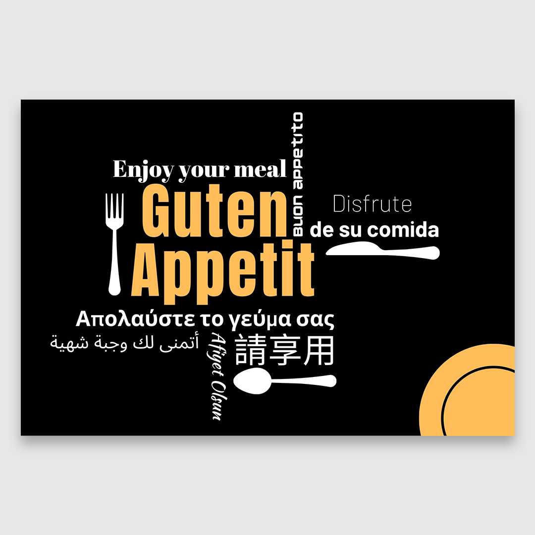 Tischset Tabletteinleger Guten Appetit GN11-schwarz-5.image