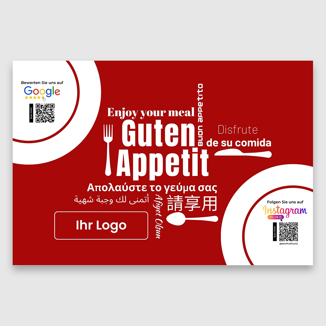 Tischset Tabletteinleger Logo+ Social-Media, rot-3.image