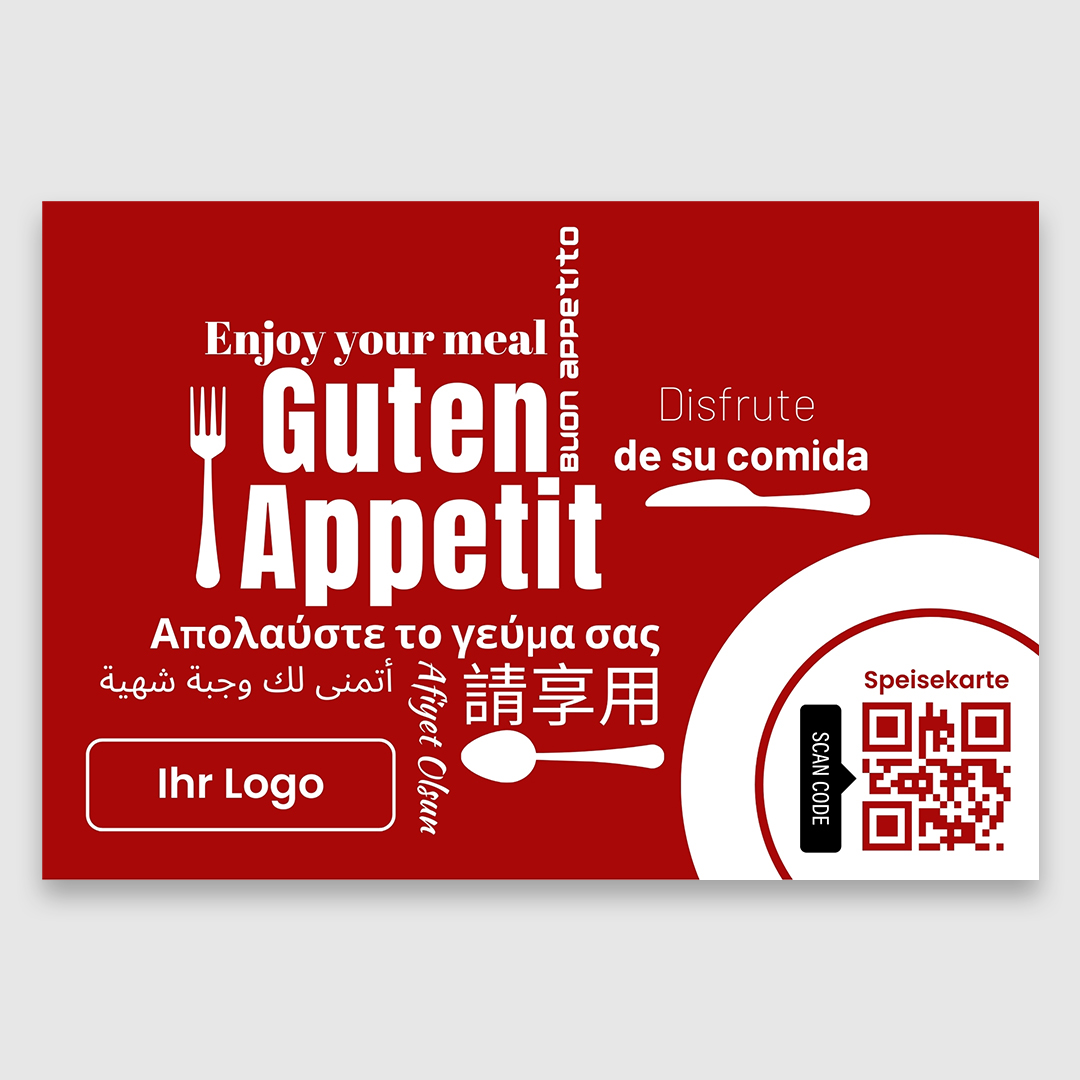 Tischset Tabletteinleger Logo+Speisekarte, rot-3.image