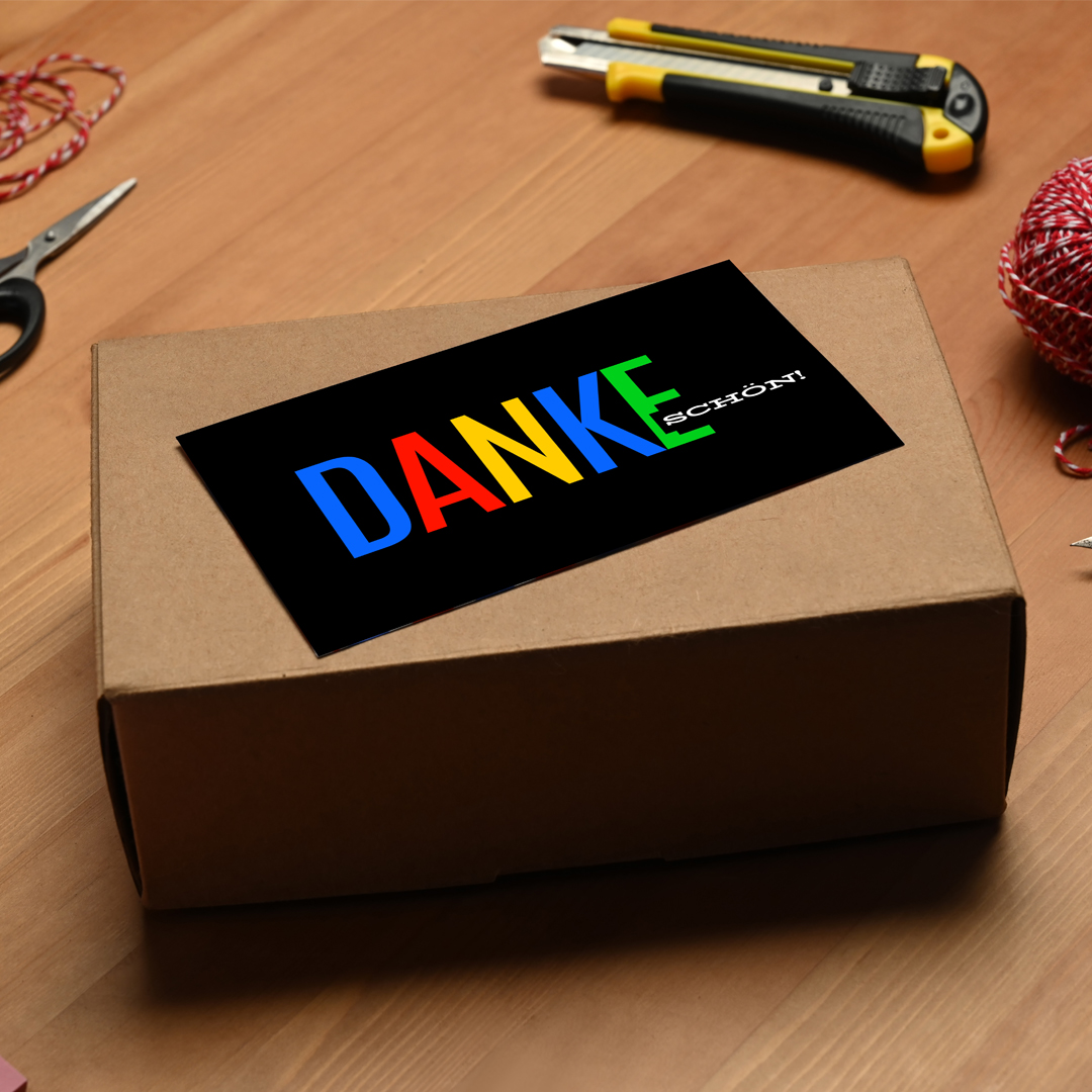 Danke-Karte „ Dark“ – Mit Logo & QR Code für Google-Bewertung (DIN A6)-4.image