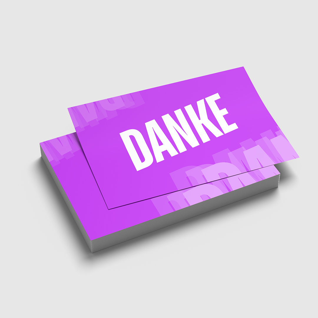 Danke-Karte „ Violett“ – Mit Logo & QR Code für Google-Bewertung (DIN A6)-3.image